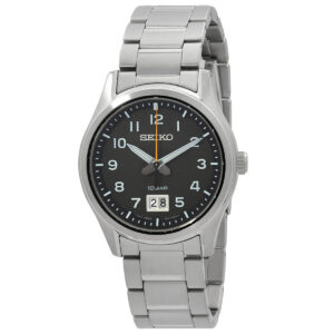 Витрина seiko classic quartz black dial men's watch sur569p1