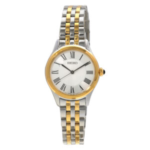 Home seiko classic quartz white dial ladies watch sur612p1
