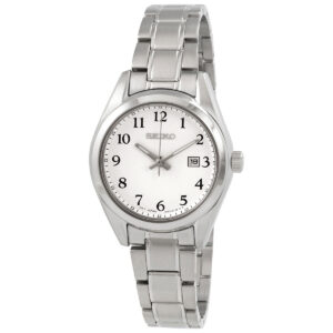 Витрина seiko core quartz white dial ladies watch sur465p1