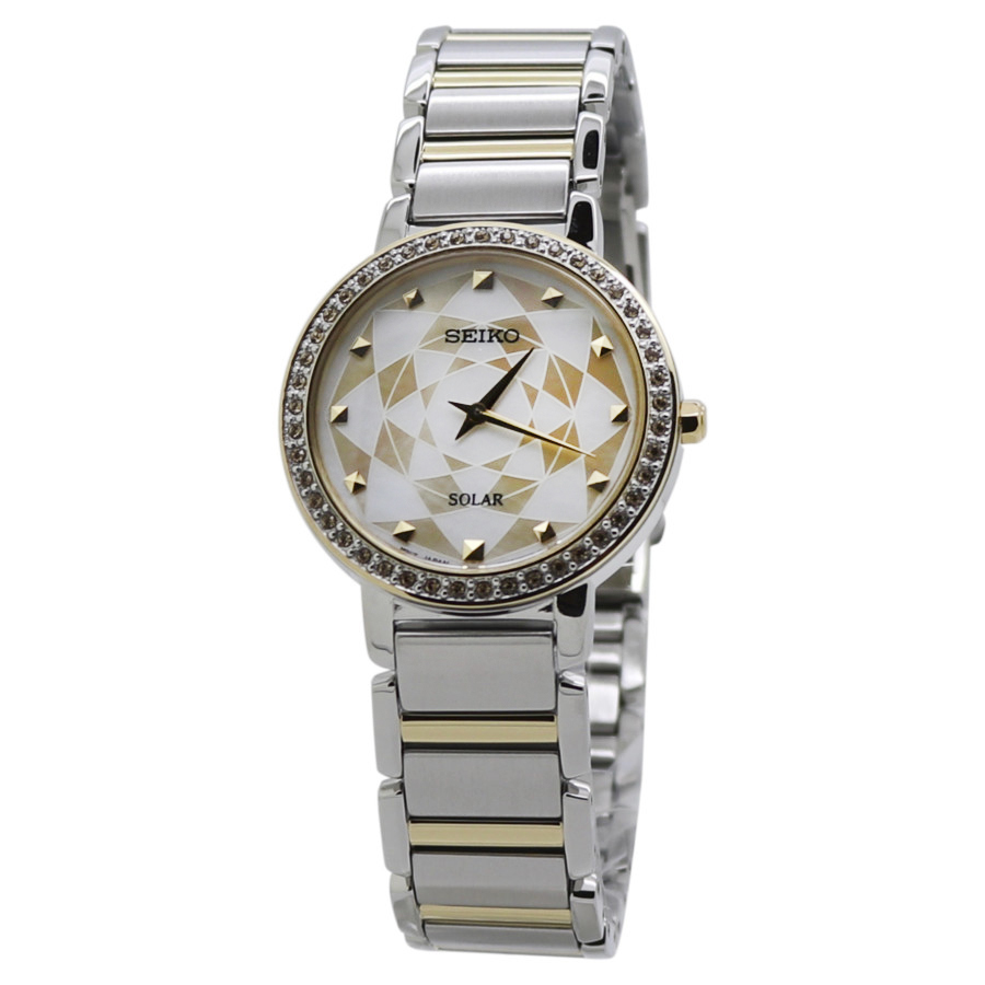 seiko crystal silver gold dial ladies watch sup454p1 seiko crystal silver gold dial ladies watch sup454p1