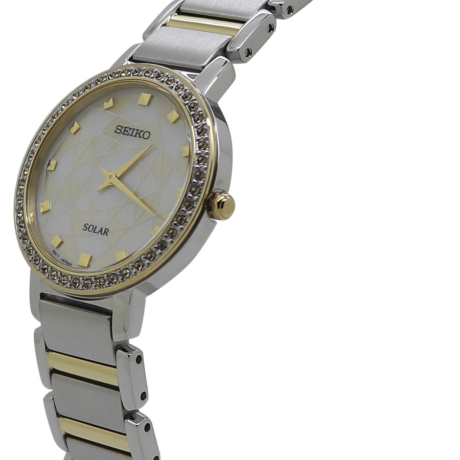 seiko crystal silver gold dial ladies watch sup454p1 seiko crystal silver gold dial ladies watch sup454p1