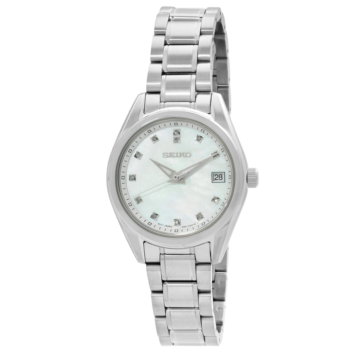 seiko diamond quartz mother of pearl dial ladies watch sur579p1 seiko diamond quartz mother of pearl dial ladies watch sur579p1