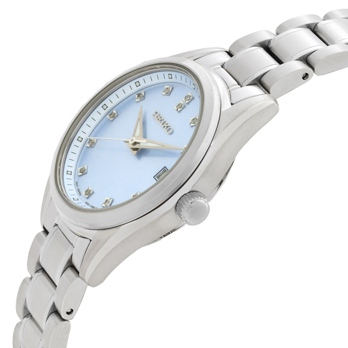 seiko diamonds quartz blue dial ladies watch sur581p1 seiko diamonds quartz blue dial ladies watch sur581p1