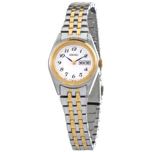 Витрина seiko essentials quartz white dial ladies watch sur438