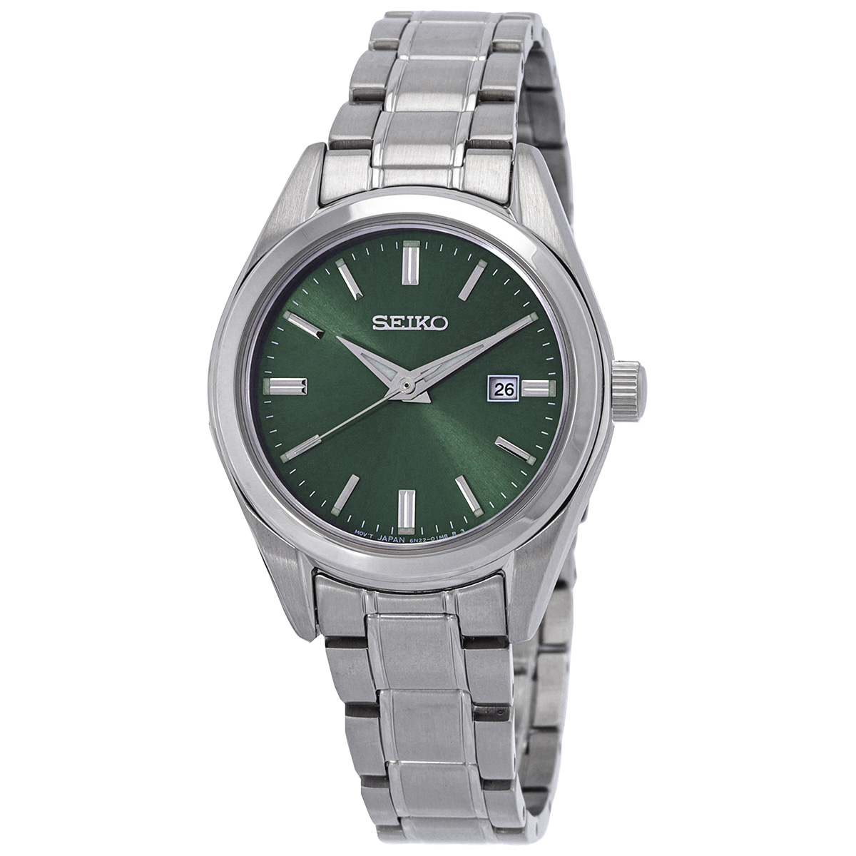seiko essentials quartz green dial ladies watch sur533 seiko essentials quartz green dial ladies watch sur533