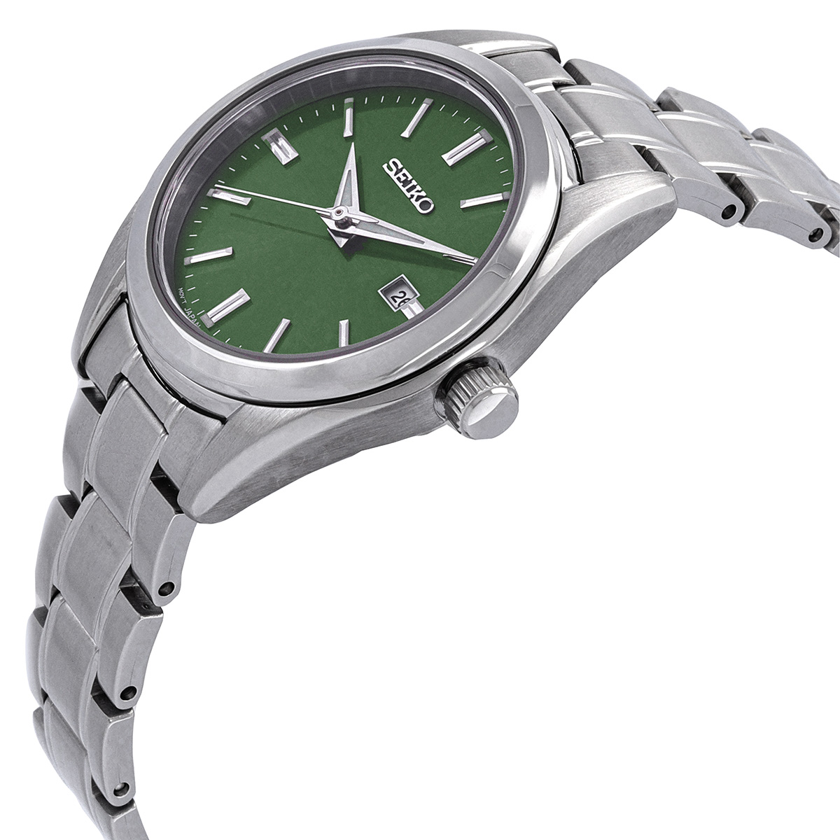 seiko essentials quartz green dial ladies watch sur533 seiko essentials quartz green dial ladies watch sur533