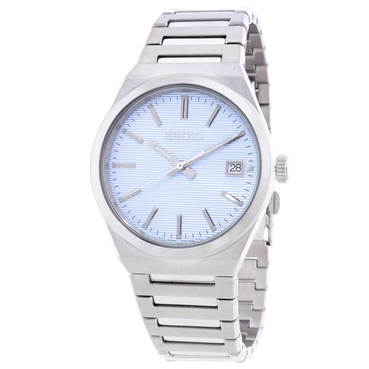 seiko essentials quartz light blue dial watch sur599p1 seiko essentials quartz light blue dial watch sur599p1