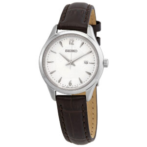 Витрина seiko essentials noble quartz silver dial ladies watch sur427