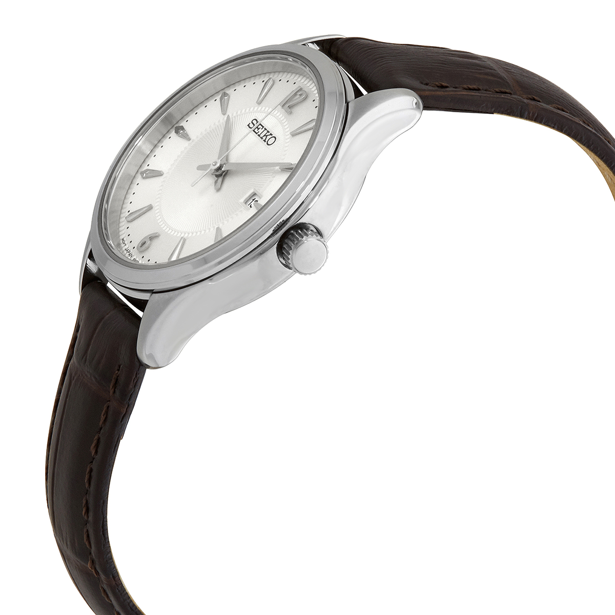 seiko essentials noble quartz silver dial ladies watch sur427 seiko essentials noble quartz silver dial ladies watch sur427