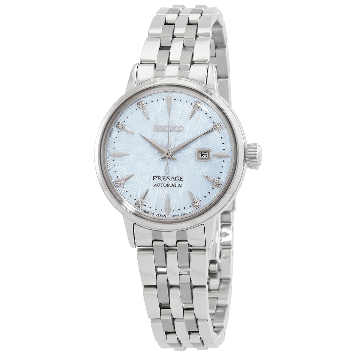 seiko presage automatic diamond blue dial ladies watch sre007j1 seiko presage automatic diamond blue dial ladies watch sre007j1