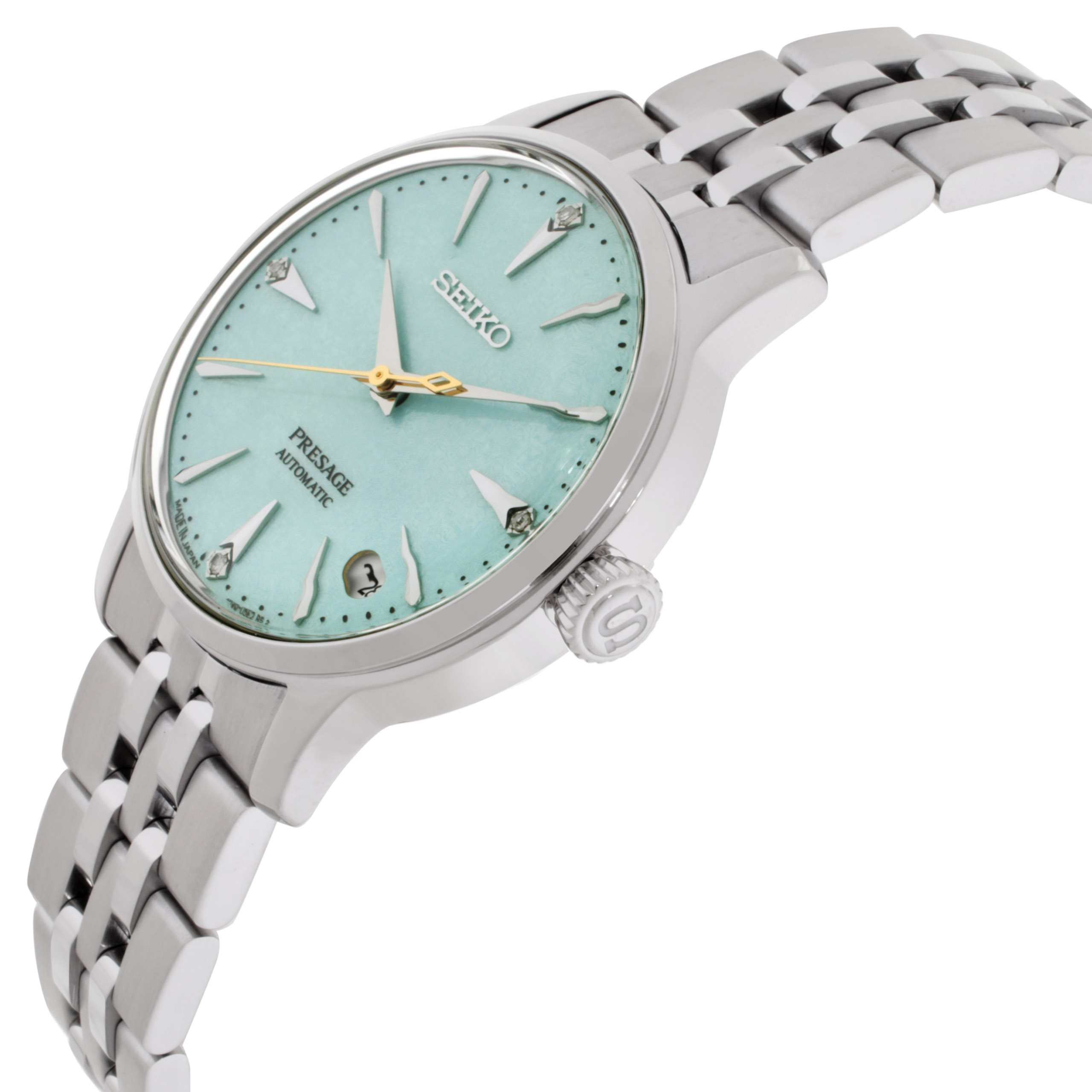 seiko presage automatic ladies light green dial watch srpl63j1 seiko presage automatic ladies light green dial watch srpl63j1
