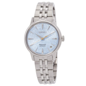 Витрина seiko presage automatic light blue dial watch srpl61j1