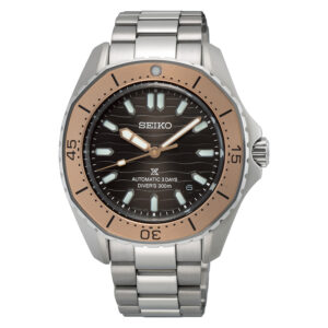 Витрина seiko prospex luxe automatic black dial men's watch spb485