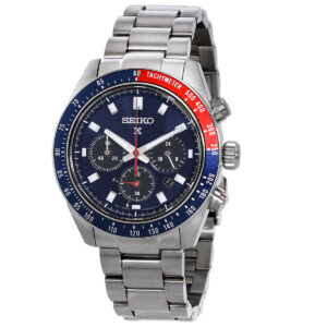 Home seiko prospex speedtimer chronograph blue dial men's watch ssc913p1