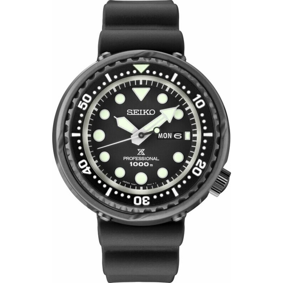 seiko prospex tuna quartz black dial men's watch s23631 seiko prospex tuna quartz black dial men's watch s23631
