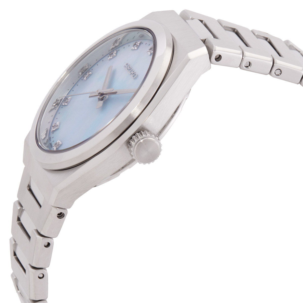 seiko quartz blue mother of pearl dial ladies watch sur603p1 seiko quartz blue mother of pearl dial ladies watch sur603p1