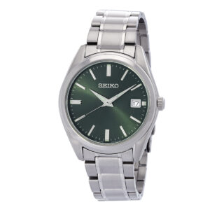 Home seiko quartz green dial men's watch sur527p1