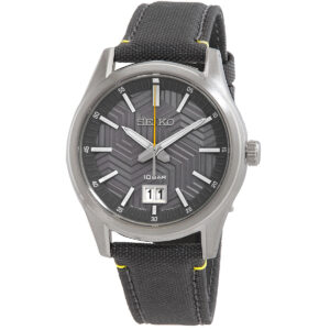 Home seiko quartz grey dial men's watch sur543