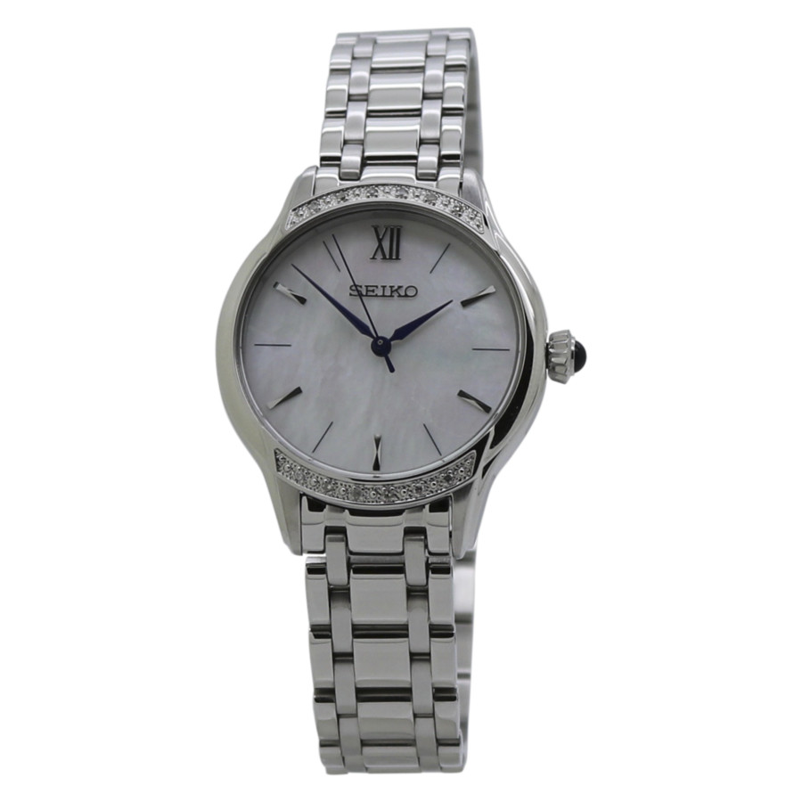 seiko quartz white dial stainless steel ladies watch srz543p1 seiko quartz white dial stainless steel ladies watch srz543p1