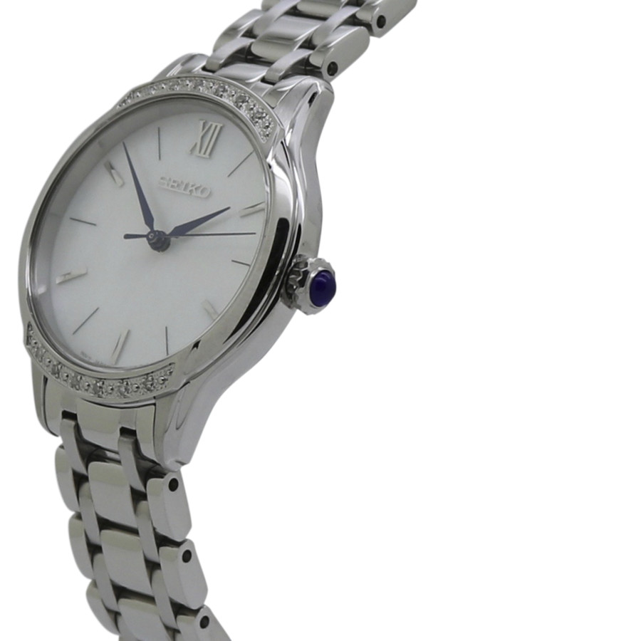 seiko quartz white dial stainless steel ladies watch srz543p1 seiko quartz white dial stainless steel ladies watch srz543p1