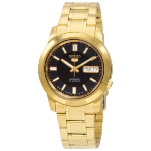 Витрина seiko 5 automatic black dial men's watch snkk22j1