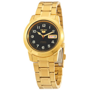 seiko 5 automatic black dial men's watch snkk40j1