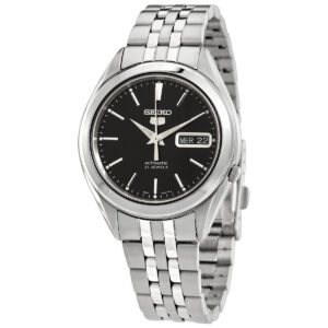 Витрина seiko 5 automatic black dial men's watch snkl23k1