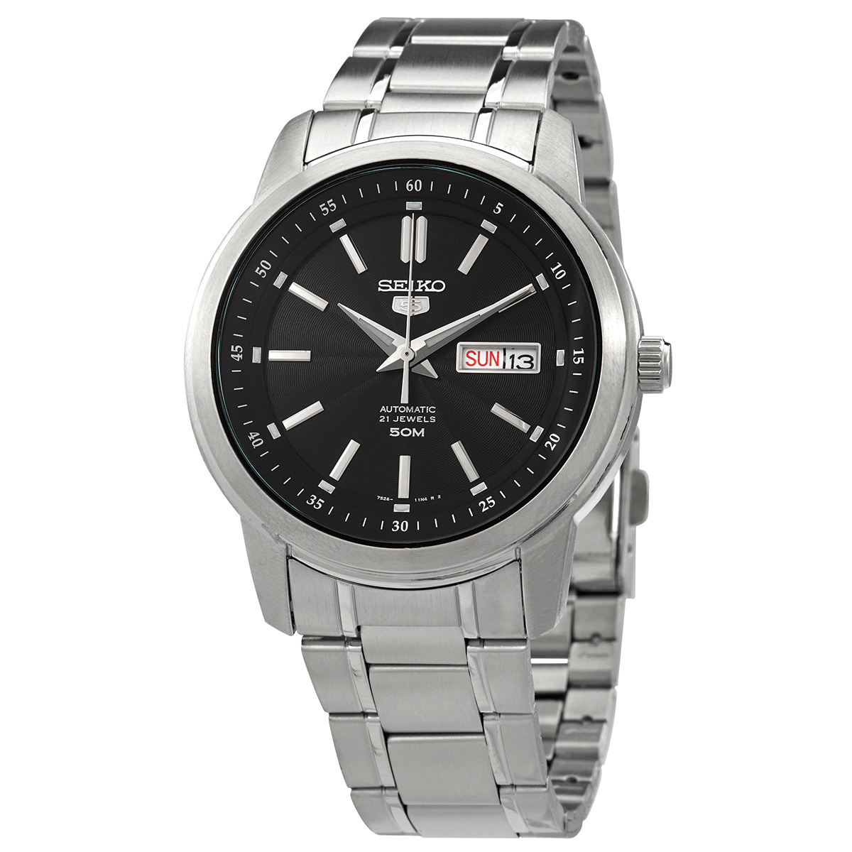 seiko 5 automatic black dial men's watch snkm87 seiko 5 automatic black dial men's watch snkm87