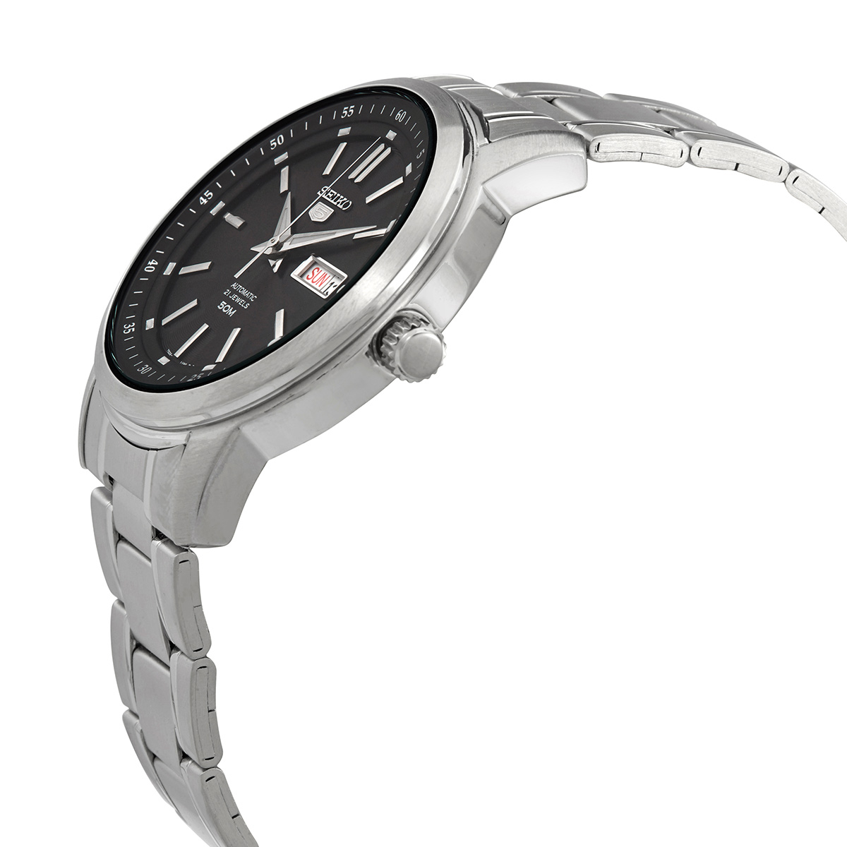 seiko 5 automatic black dial men's watch snkm87 seiko 5 automatic black dial men's watch snkm87