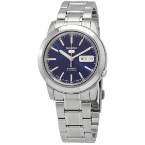 seiko 5 automatic blue dial men's watch snke51j1