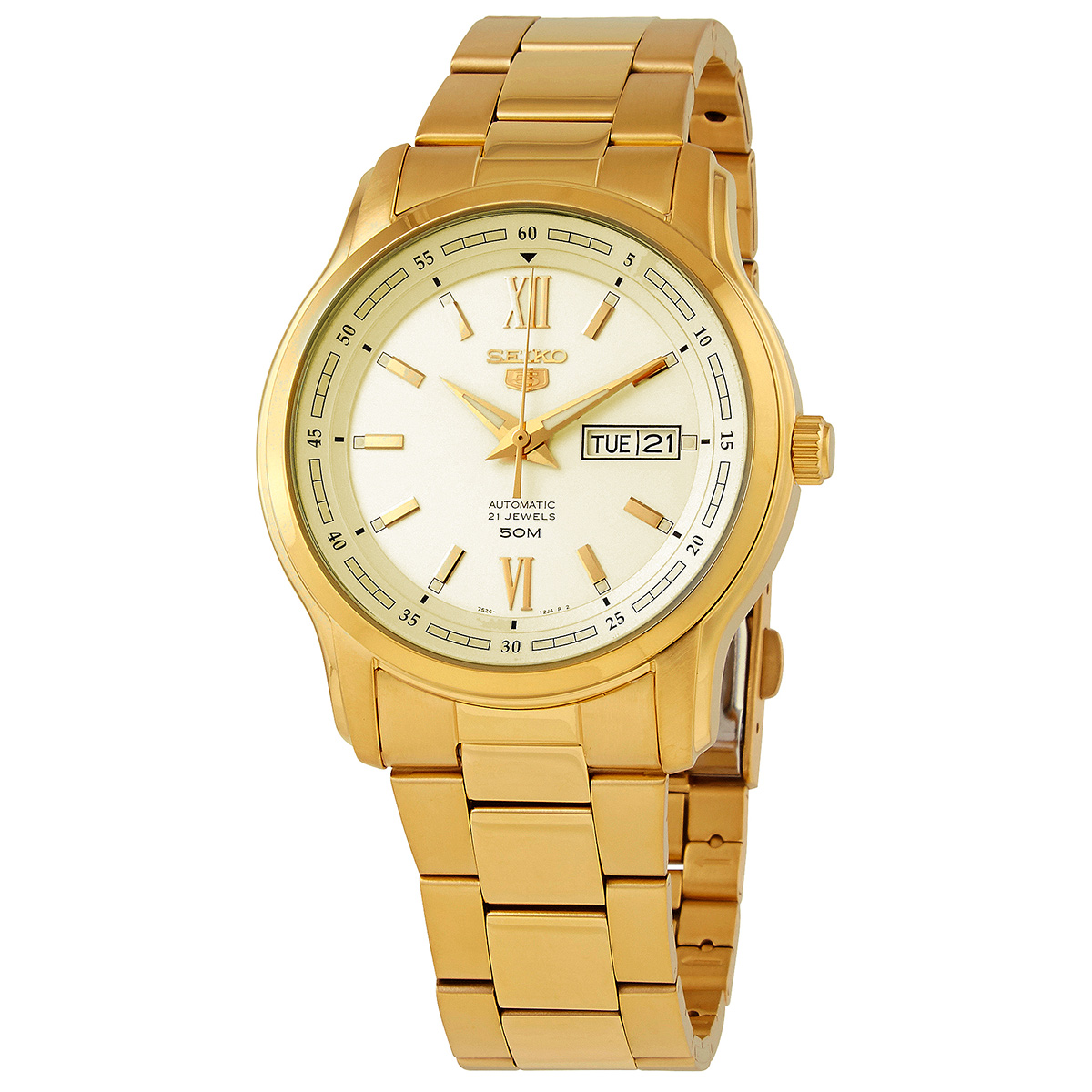 seiko 5 automatic champagne dial men's watch snkp20k1s seiko 5 automatic champagne dial men's watch snkp20k1s