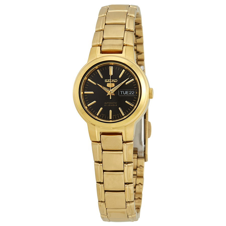 seiko series 5 automatic black dial ladies watch syme48 seiko series 5 automatic black dial ladies watch syme48