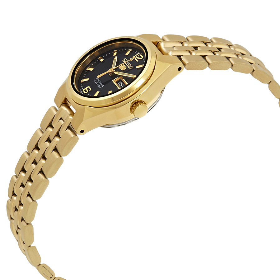 seiko series 5 automatic black dial ladies watch symk38 seiko series 5 automatic black dial ladies watch symk38