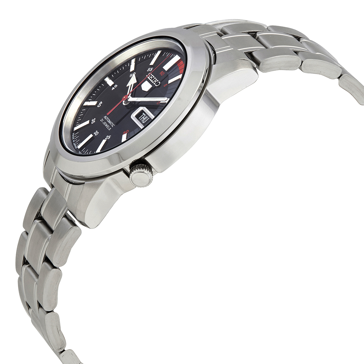 seiko series 5 automatic black dial men's watch snkk31j1 seiko series 5 automatic black dial men's watch snkk31j1