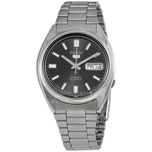 Витрина seiko series 5 automatic black dial men's watch snxs79j1