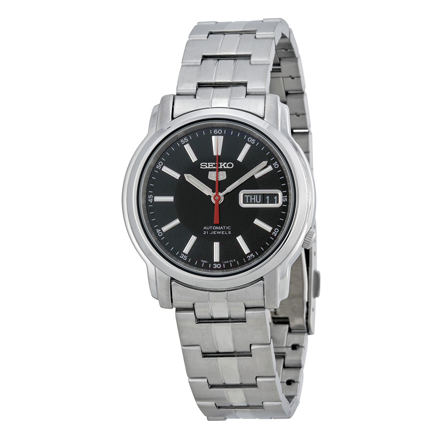 seiko series 5 automatic black dial stainless steel watch snkl83 seiko series 5 automatic black dial stainless steel watch snkl83