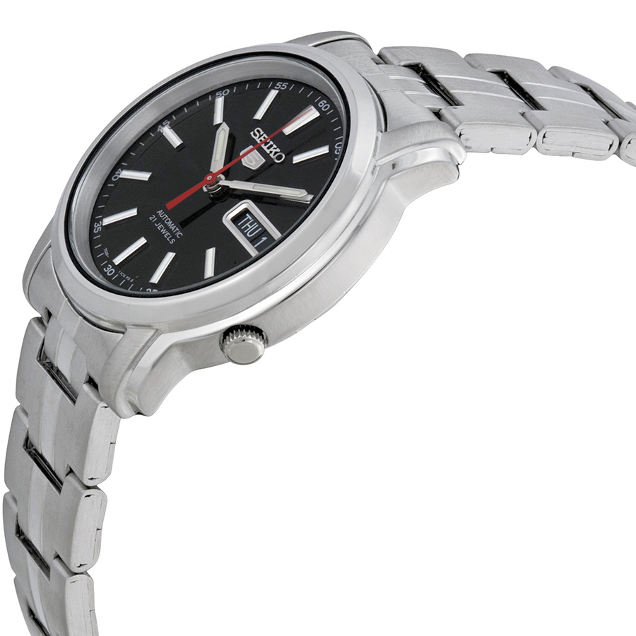 seiko series 5 automatic black dial stainless steel watch snkl83 seiko series 5 automatic black dial stainless steel watch snkl83