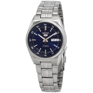 Home seiko series 5 automatic blue dial men's watch snk563j1