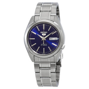seiko series 5 automatic blue dial men's watch snkl43