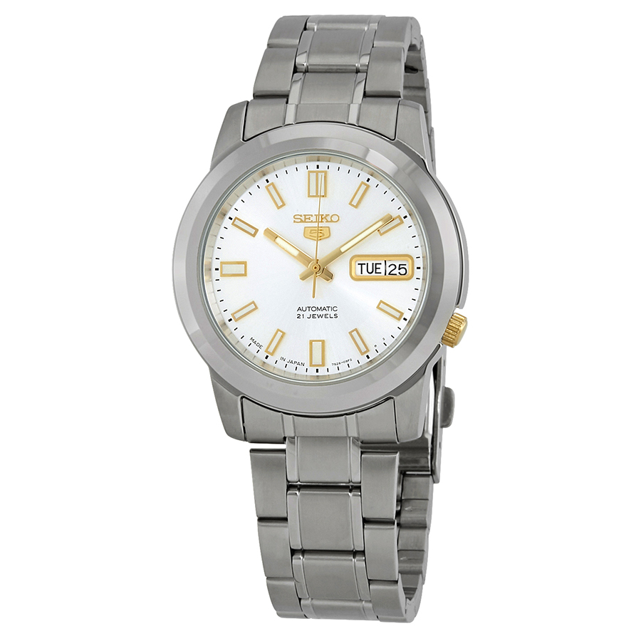 seiko series 5 automatic date day silver dial men's watch snkk09j1 seiko series 5 automatic date day silver dial men's watch snkk09j1