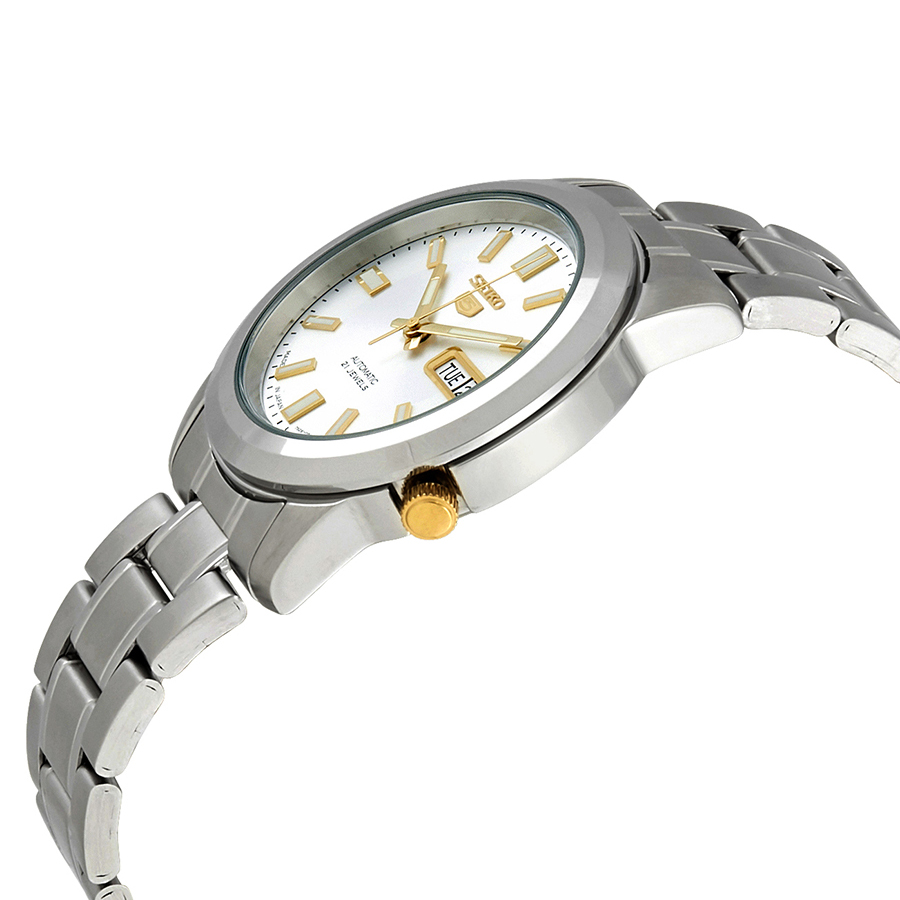 seiko series 5 automatic date day silver dial men's watch snkk09j1 seiko series 5 automatic date day silver dial men's watch snkk09j1