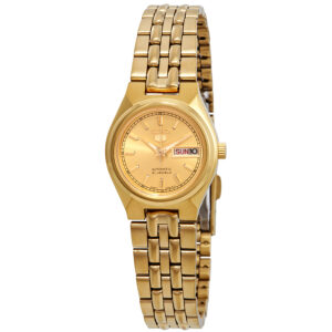 Витрина seiko series 5 automatic gold dial ladies watch syma04