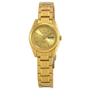 Витрина seiko series 5 automatic gold dial ladies watch symk20