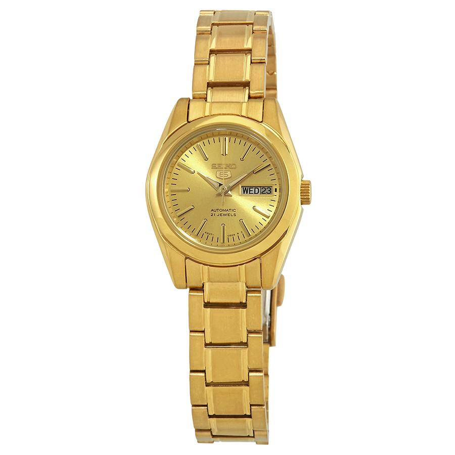 seiko series 5 automatic gold dial ladies watch symk20 seiko series 5 automatic gold dial ladies watch symk20