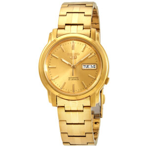 Витрина seiko series 5 automatic gold dial men's watch snkk76