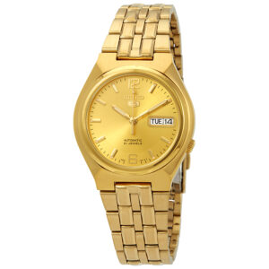 Витрина seiko series 5 automatic gold dial men's watch snkl64