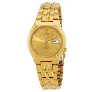 Витрина seiko series 5 automatic gold dial men's watch snkl64k1
