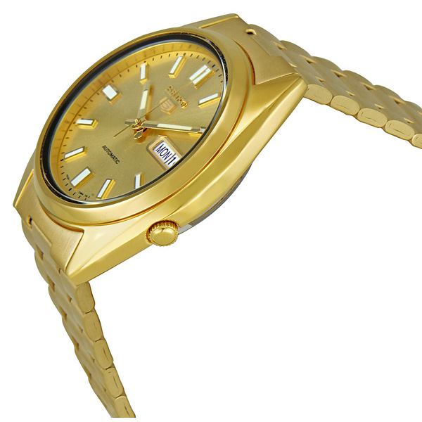 seiko series 5 automatic gold dial yellow gold tone men's watch snxs80 seiko series 5 automatic gold dial yellow gold tone men's watch snxs80