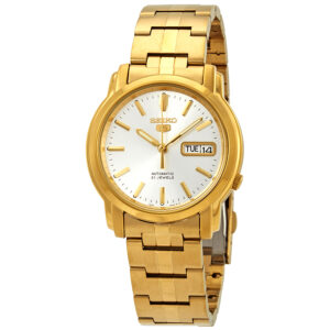 Витрина seiko series 5 automatic silver dial men's watch snkk74