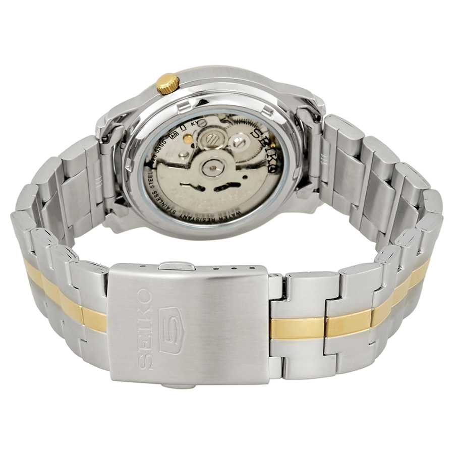 seiko series 5 automatic white dial two tone men's watch snkl84 seiko series 5 automatic white dial two tone men's watch snkl84